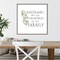 Mother's Inspiration I Heartbeat by Tara Reed 22-in. W x 22-in. H. Canvas Wall Art Print Framed in Grey